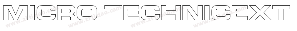 Micro TechnicExt Bol字体转换
